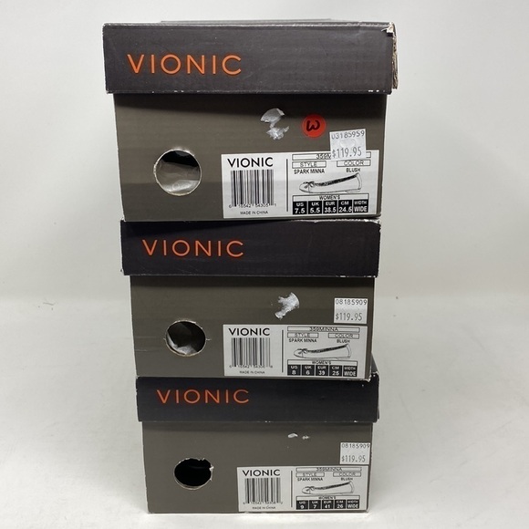 Vionic Spark Minna Leather flats Blush WIDE - Picture 9 of 9